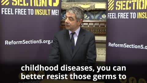 Rowan Atkinson on free speech 2012