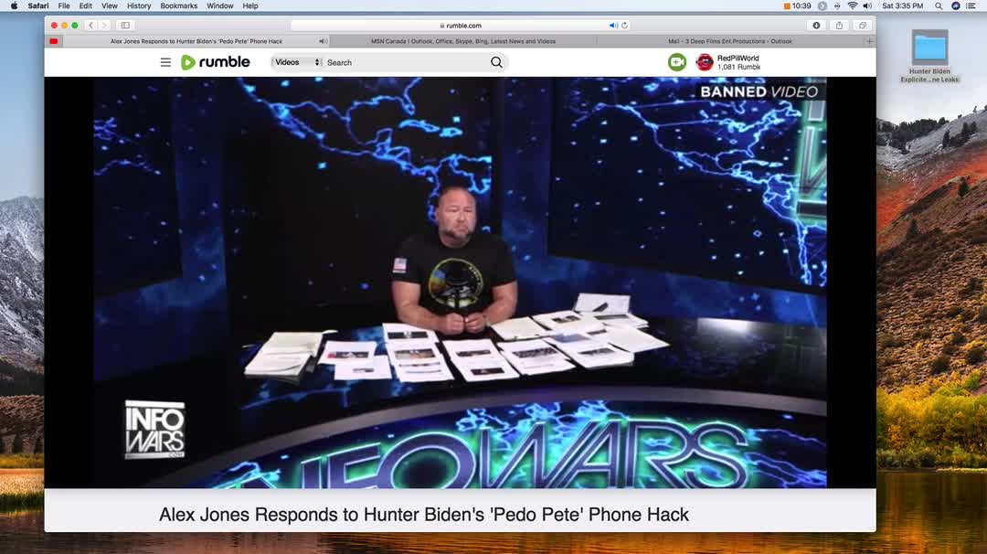 Alex Jones Responds to Hunter Biden's 'Pedo Pete' Phone Hack