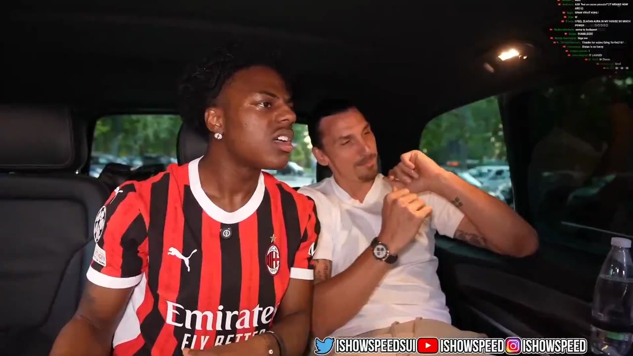 Speed got jealous of Zlatan Ibrahimović because he runs Milan