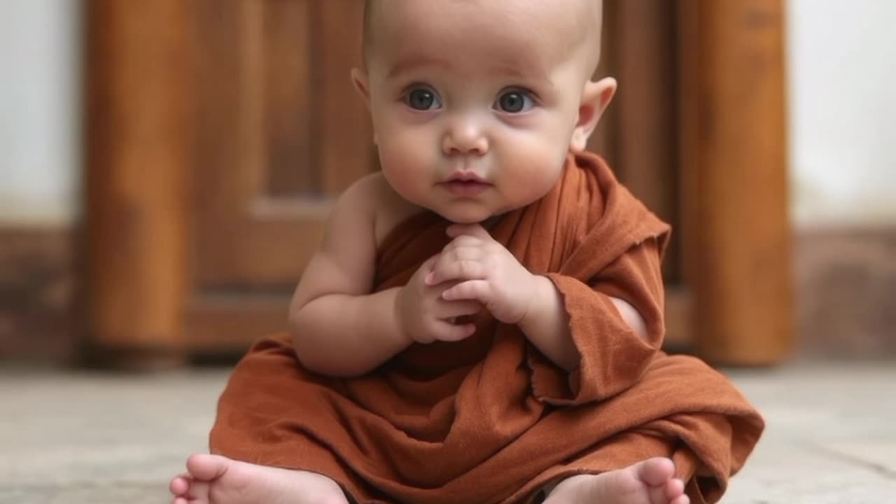 Cute monk video