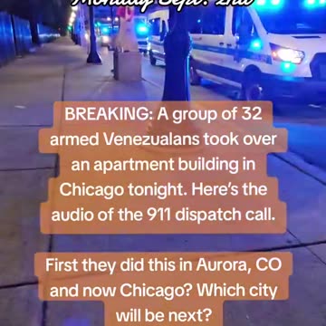 32 Venezuelans take over a Southside Chicago Apartment Building -911 CALL