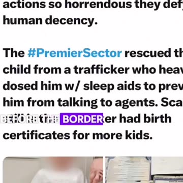 This little boy was saved by border control agents