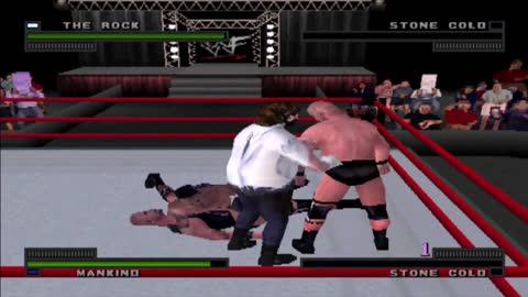 WWF Attitude PS1: Tornado match #1