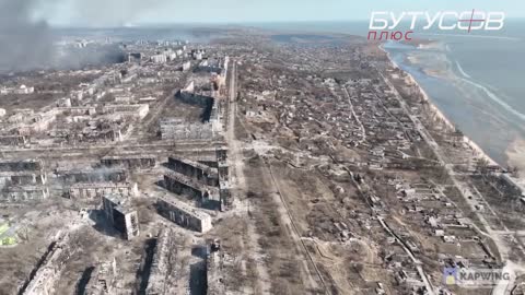 Drone footage of Mariupol after battle