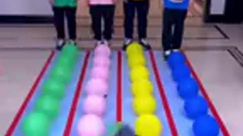 balloon stepping game