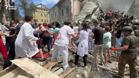 Scene Outside of Kyiv Children's Hospital