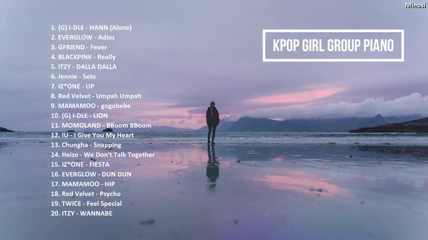 KPOP Girl Group Relaxing Piano Music Playlist - BLACKPINK, TWICE, Red Velvet, ITZY, and more