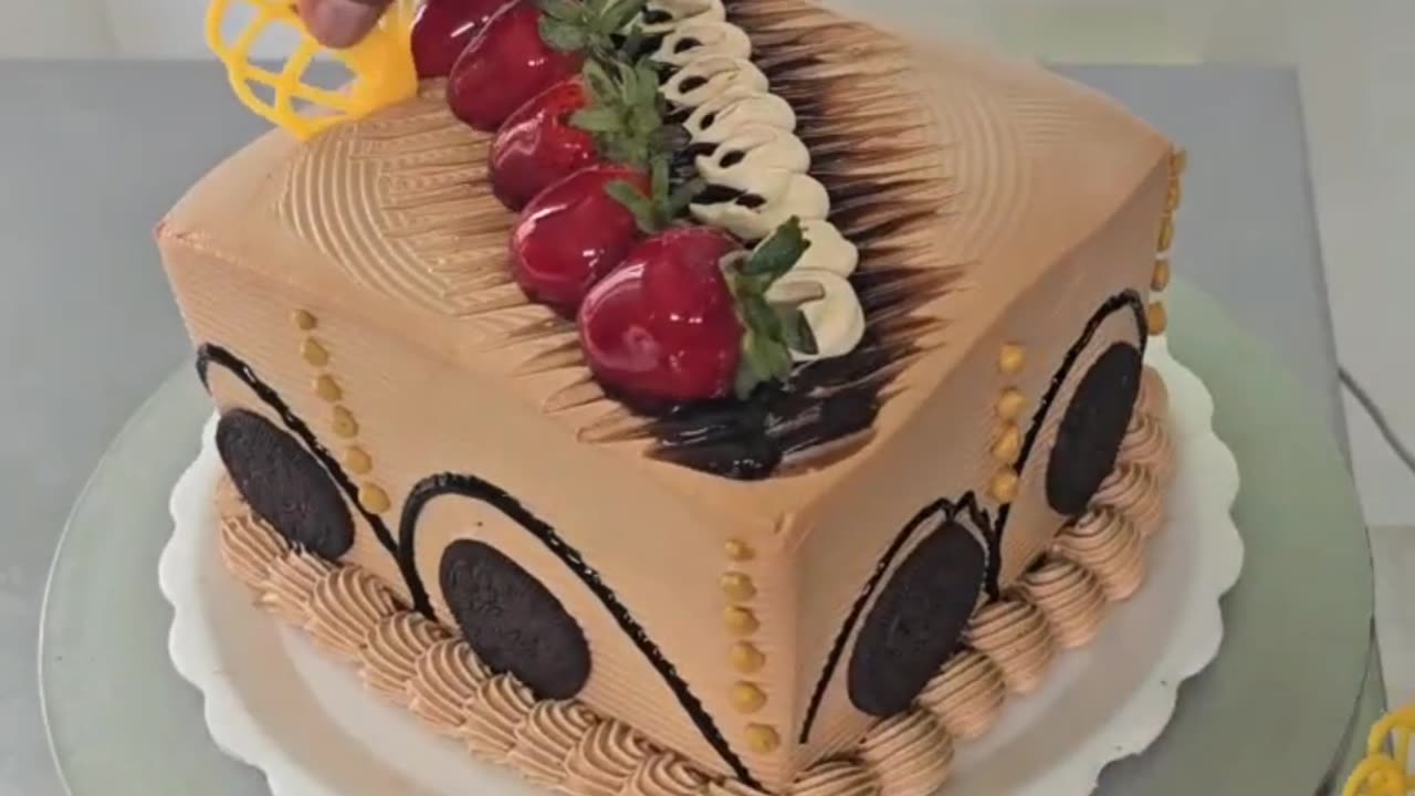 Cacao cake design 🎂