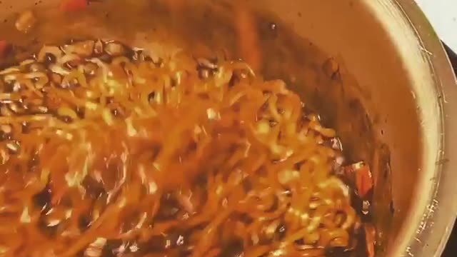 Korean food chapaghetti