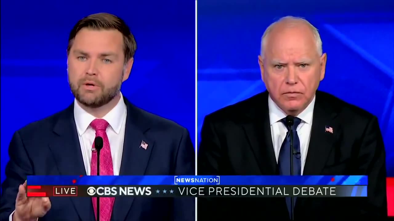 Vance have a moment in the debate with Walz