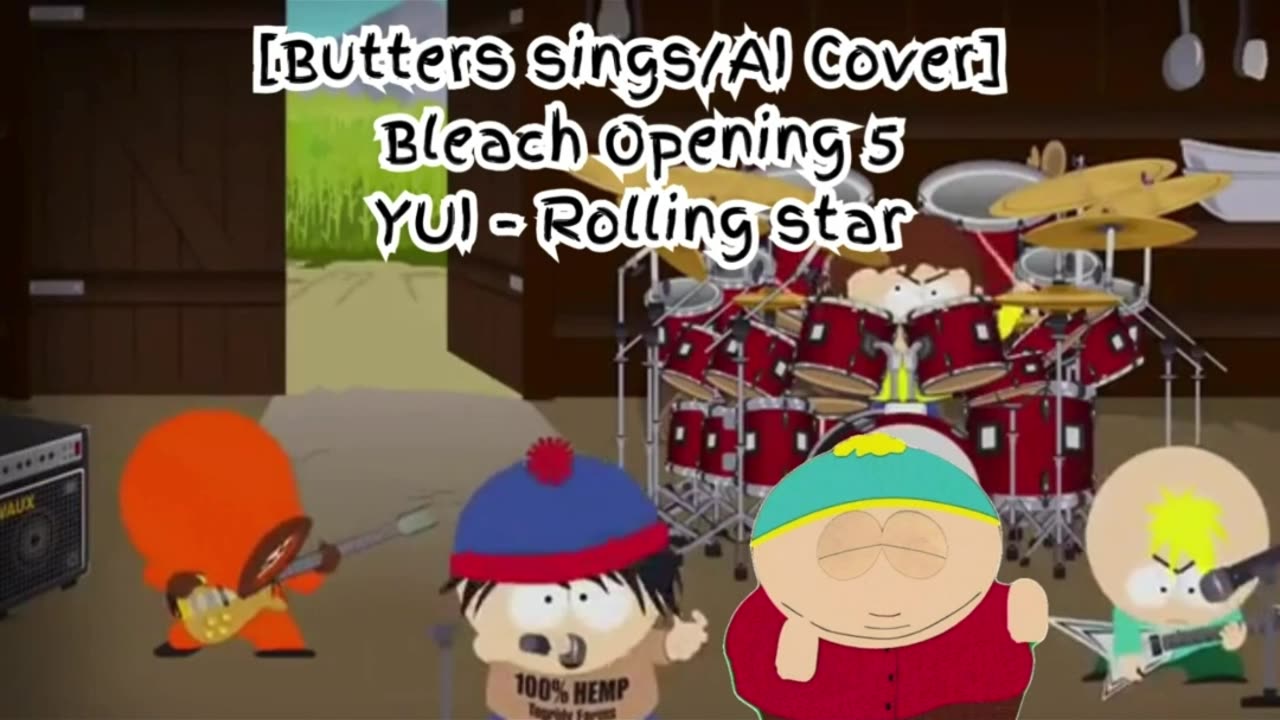 [Butters sings/AI Cover] Bleach Opening 5 YUI - Rolling Star