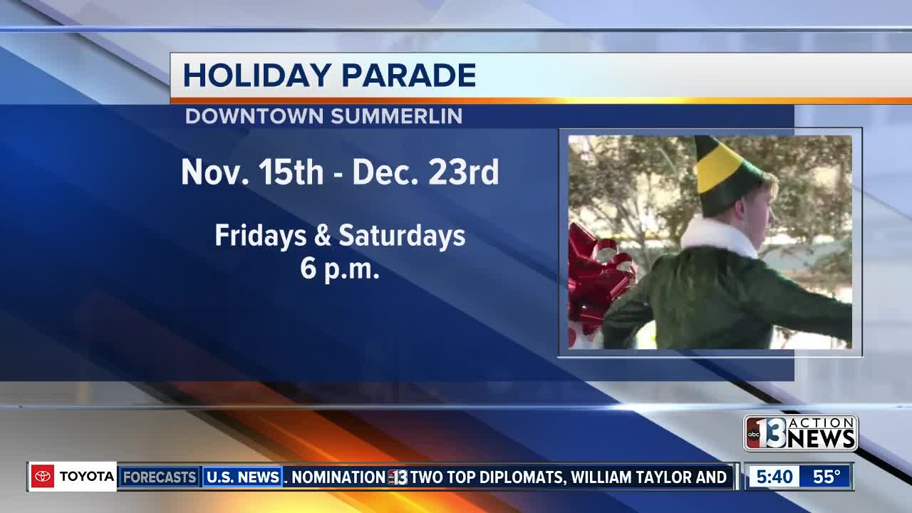 Holiday parade set to take over Downtown Summerlin