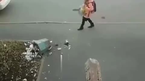 A good behaving child fixes an old man's ruins