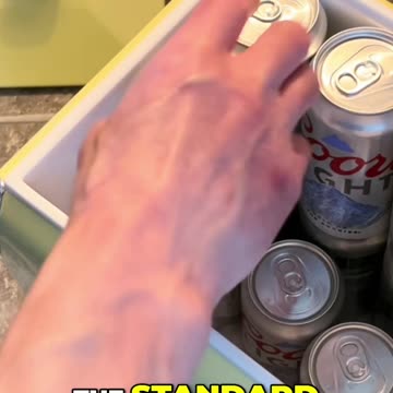 Maximize Your Cooler In Clever Ways to Stack Coors Light Cans! Coors Banquet Cooler Ice Chest