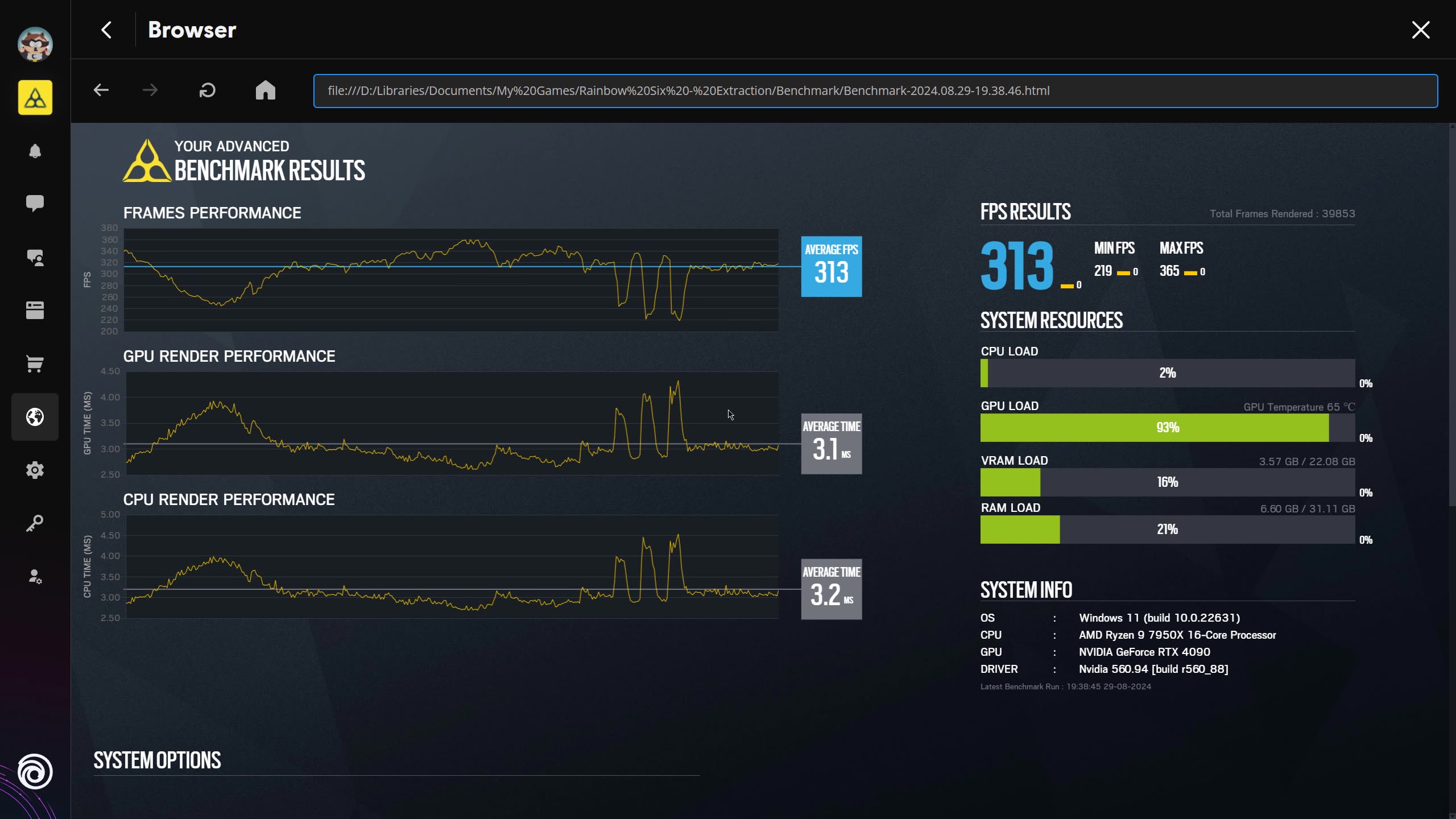 Tom Clancy's Rainbow Six Extraction RTX 4090 Ryzen 9 7950x 1440p Benchmark