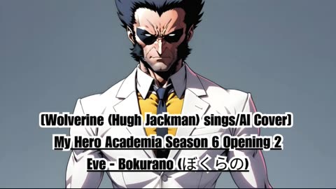 [Wolverine (Hugh Jackman) sings/AI Cover] My Hero Academia Season 6 Opening 2 Eve - Bokurano (ぼくらの)