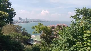 View from path to Monkey Mountain Temple in Hua Hin, Thailand