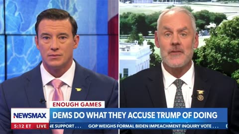 Newsmax: Democrats are doing exactly what they are accusing Trump of doing.