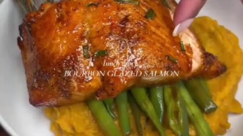 Bourbon Glazed Salmon #food #recipe #shortsfeed #cooking #foodie #foodblogger #foodlover