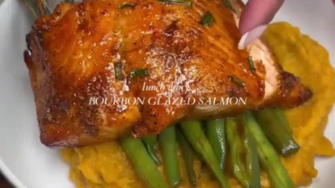 Bourbon Glazed Salmon #food #recipe #shortsfeed #cooking #foodie #foodblogger #foodlover