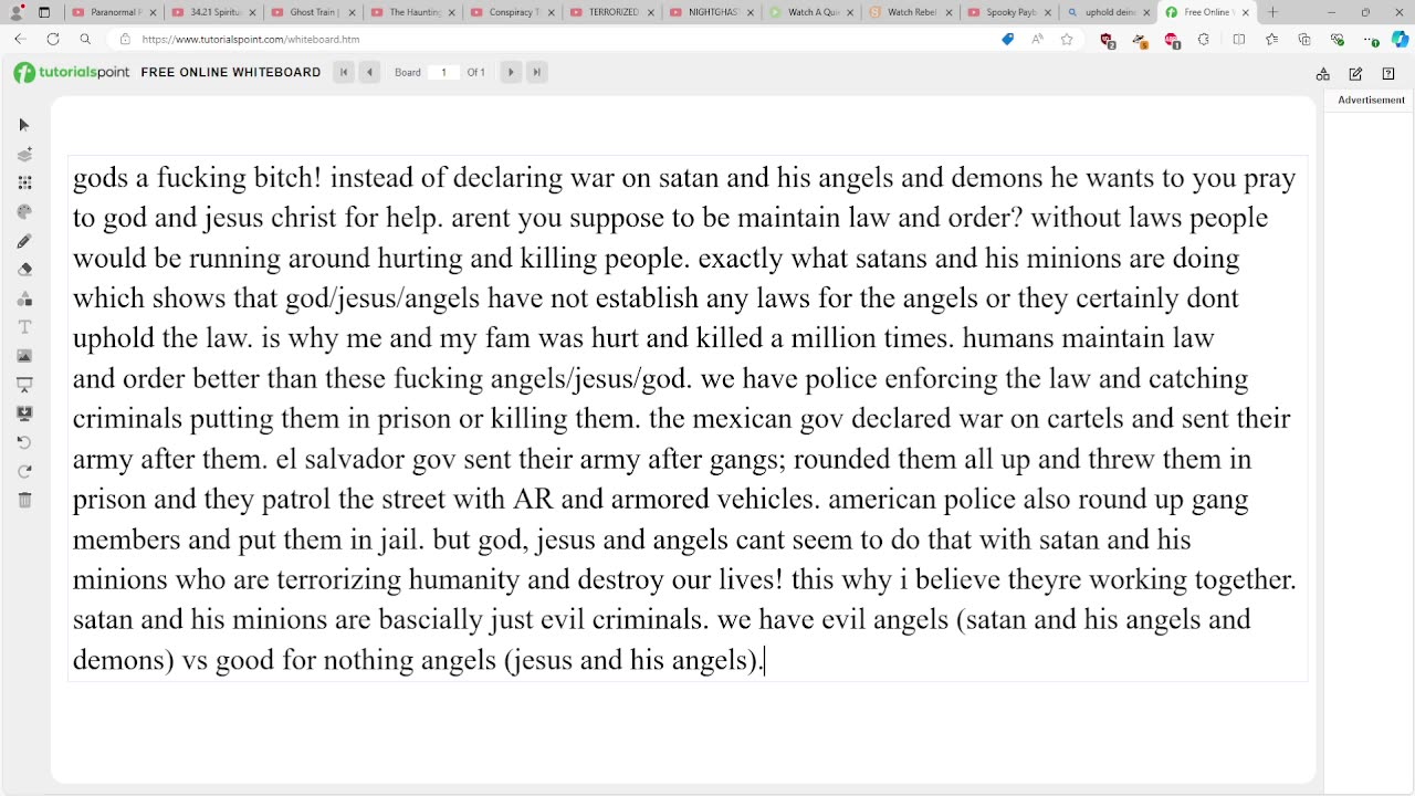 we have evil angels vs good for nothing angels