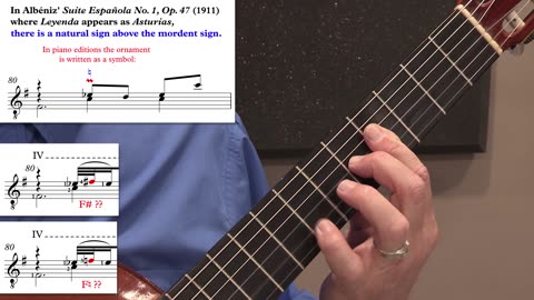 Technique Left-Hand, Part II (slow section) Video 33: m79-81, F natural or F sharp