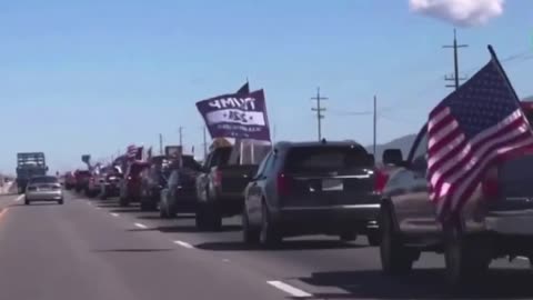 California 101 freeway yesterday! #Trump2024