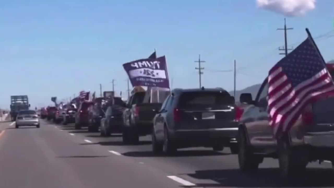 California 101 freeway yesterday! #Trump2024