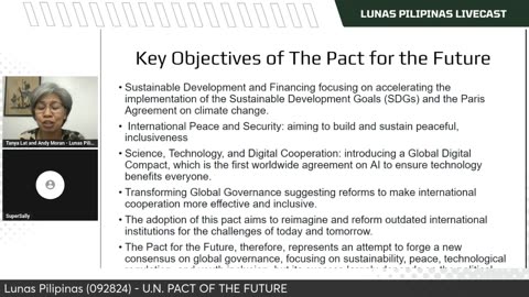 Key Objectives of The Pact for theFuture | Lunas Pilipinas - 092824