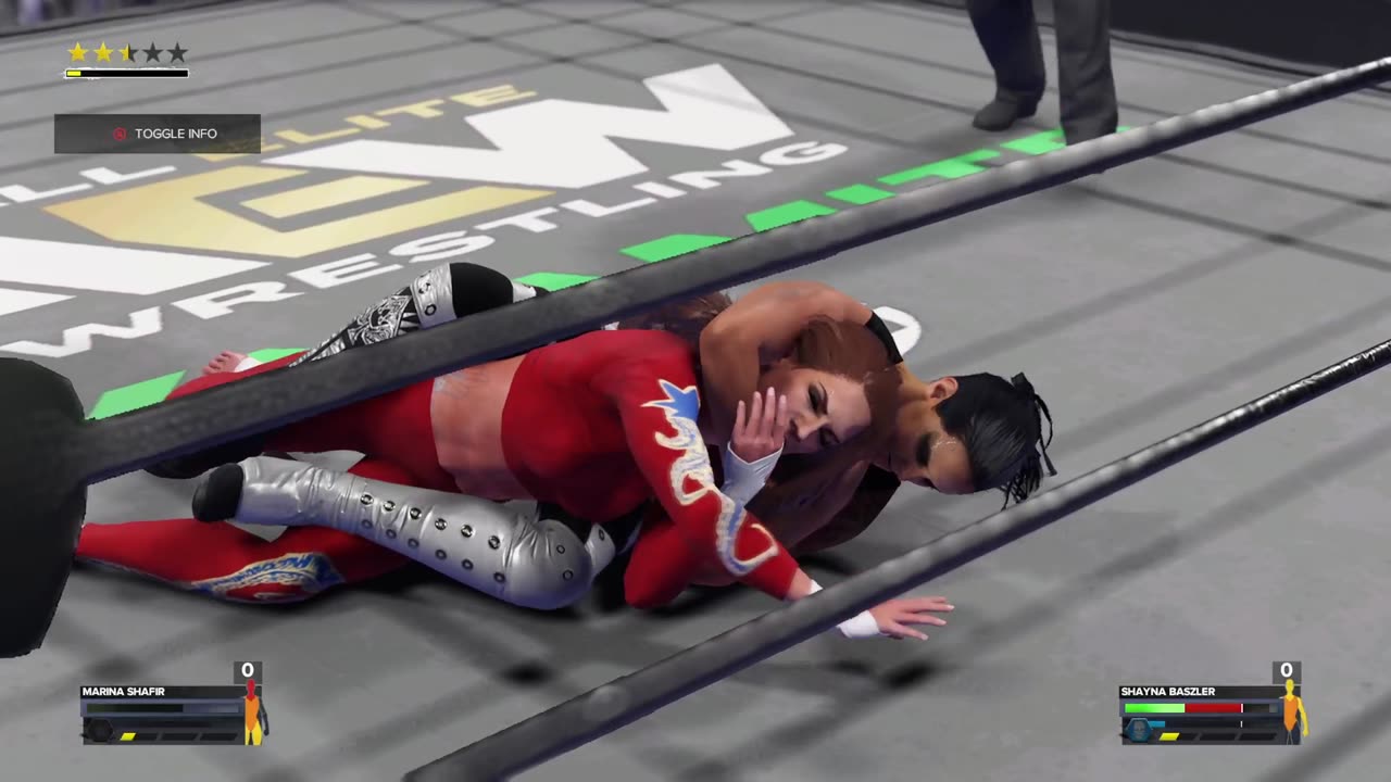 AEW VS WWE | Marina Shafir VS Shayna Baszler Submission 2 oit of 3 falls Match - WWE 2K24