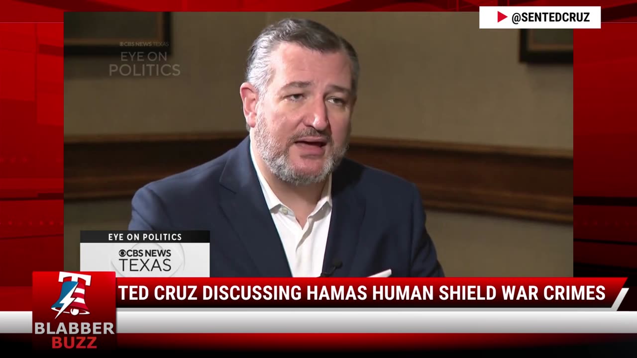 Ted Cruz Discussing Hamas Human Shield War Crimes