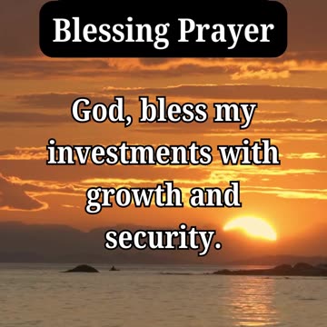 Daily Jesus prayers for my investments