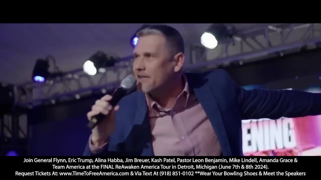 ReAwaken Tour | 911 Tickets Remain As ReAwaken Heads to Detroit! Join Flynn, Breuer, Eric & Lara Trump, Lindell, Kash, Amanda Grace, Julie Green, Mel K, & Team America (June 7-8)!!! Request Tickets Via Text: 918-851-0102