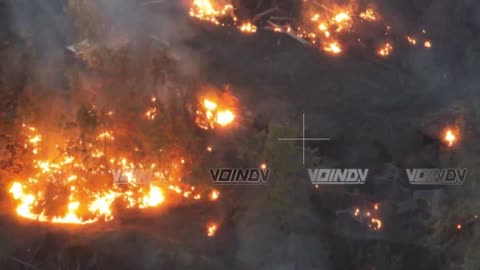 Drone Uses a Thermite Mixture to Burn Out a Ukrainian Position