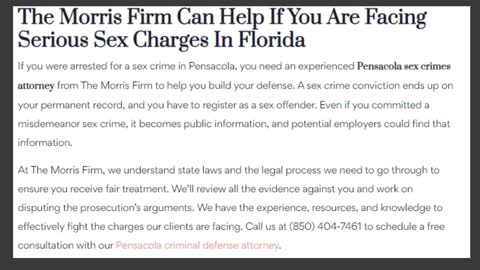 Sex Crimes Attorney in Pensacola