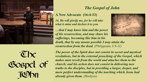 41. A New Advocate (John 16:4-33, 3/3/2024)