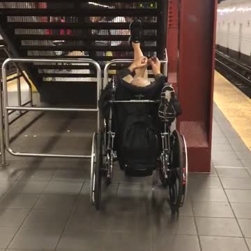 Just workin on my toes (me time on the subway)