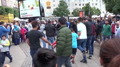 Dans vid Gustav Adolfs torg, Helsingborg 6 Aug. 2016