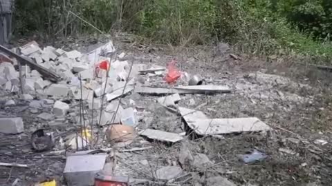 Footage of the consequences of the night shelling of Donetsk, where a civilian was killed