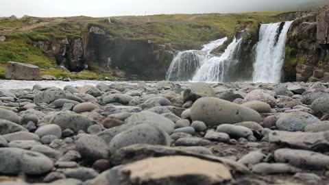 Silence scene of waterfall