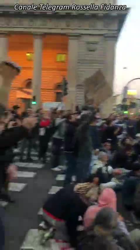 Milan, Italy: Vaccine passport protest Oct. 16,2021