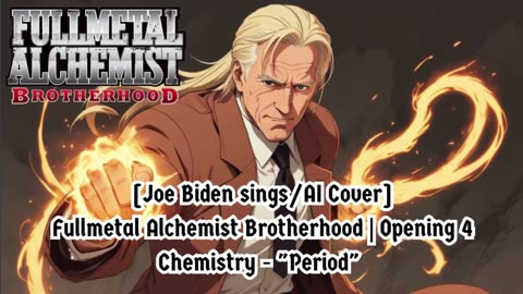 [Joe Biden sings/AI Cover] Fullmetal Alchemist Brotherhood Opening 4 CHEMISTRY - Period
