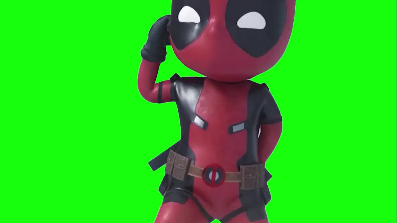 Baby Deadpool Bye Bye Bye Dance | Green Screen