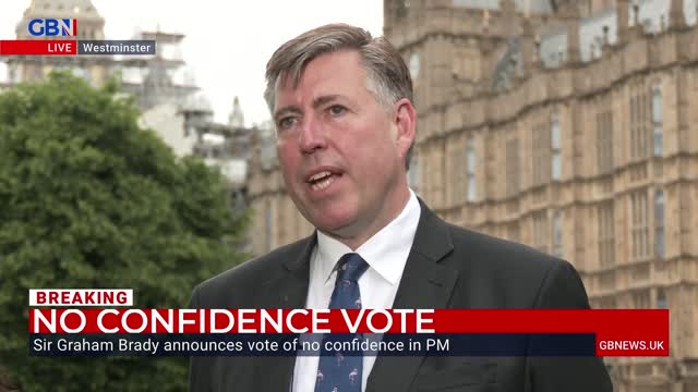 Sir Graham Brady announces vote of no confidence in Boris Johnson