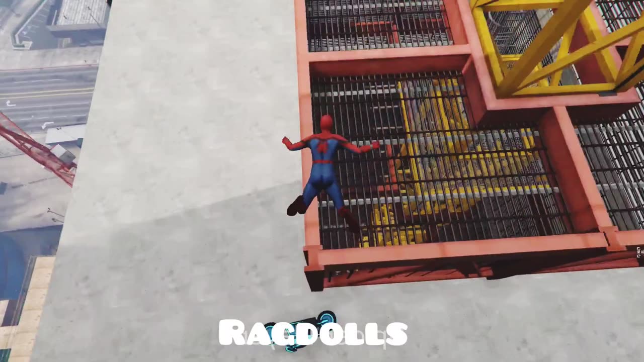 GTA 5 SPIDERMAN Ragdolls Jumps Compilation (Euphoria Physics) #1