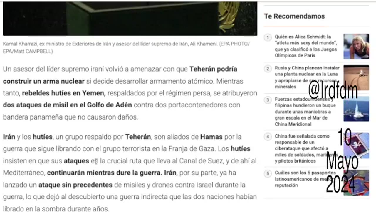 Suficientes municiones / quién desinformaba? 10.5.2024