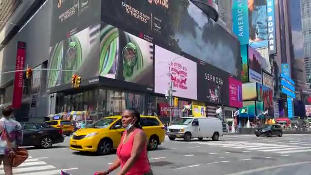 【4K】WALK Times Square NEW YORK City USA 4k video Travel vlog