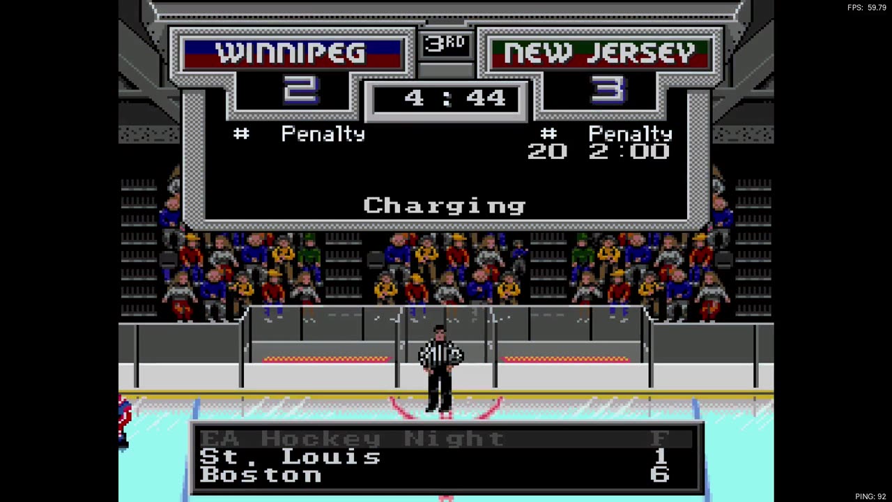 NHL '94 New Player League game 8 - Flags2013 (WPG) at Len the Lengend (NJ)