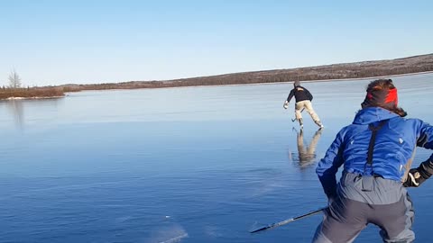 Frozen Lake Hockey