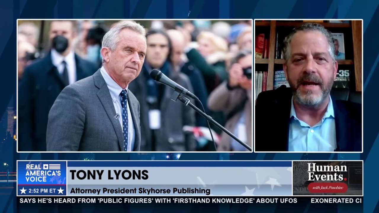 Tony Lyons tells Jack Posobiec that the DNC is "terrified" of RFK Jr